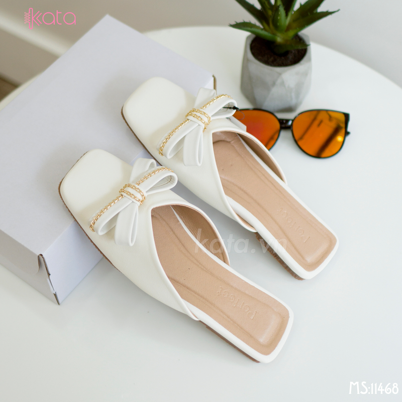Giày sục nơ nữ 11468