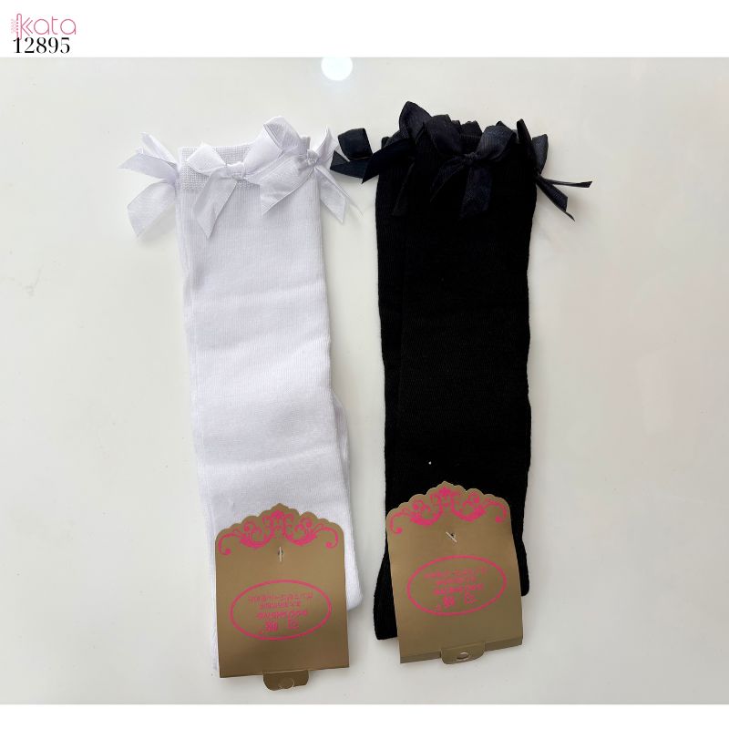 Tất ruy băng JK,vớ bắp chân lolita Nhật Bản 12895