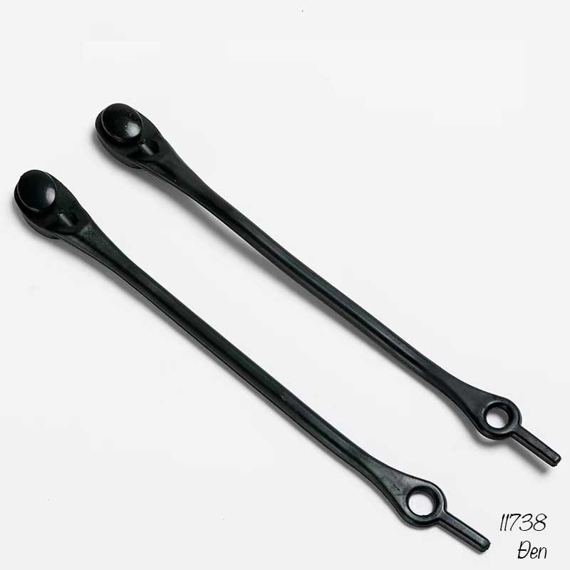 Dây giày lười nhựa silicone đàn hồi thể thao không cần buộc dây 11738