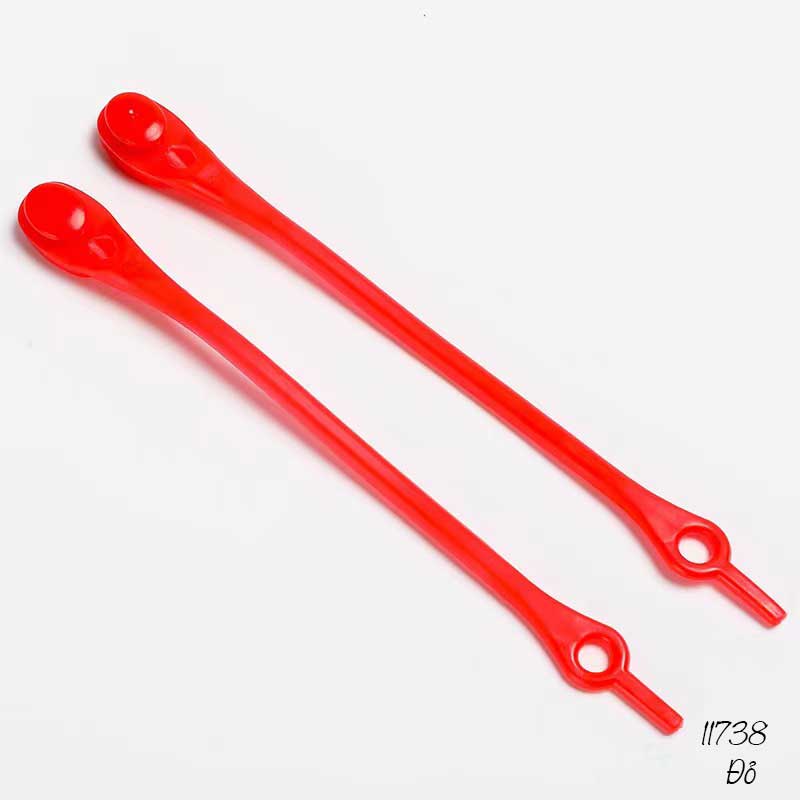 Dây giày lười nhựa silicone đàn hồi thể thao không cần buộc dây 11738