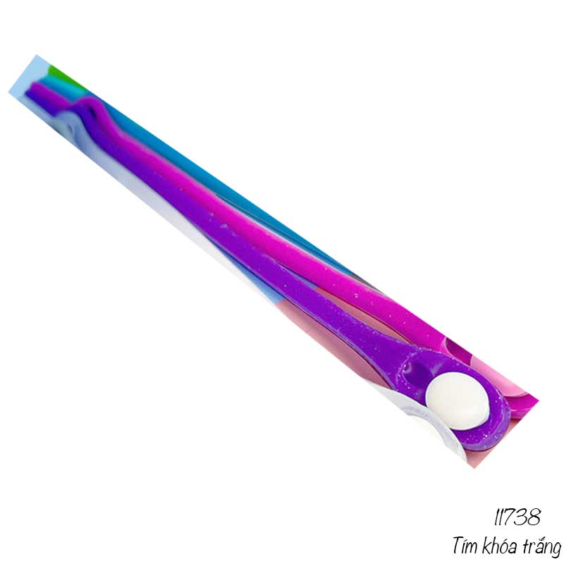 Dây giày lười nhựa silicone đàn hồi thể thao không cần buộc dây 11738