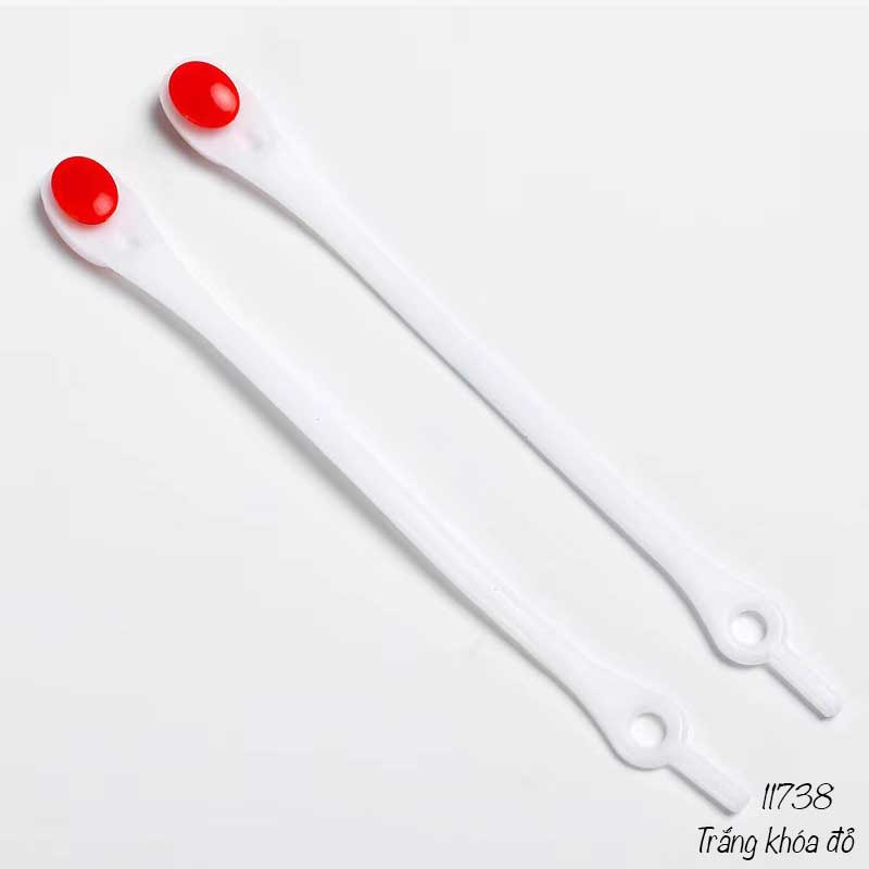 Dây giày lười nhựa silicone đàn hồi thể thao không cần buộc dây 11738
