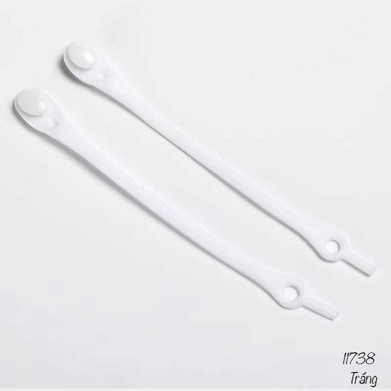 Dây giày lười nhựa silicone đàn hồi thể thao không cần buộc dây 11738