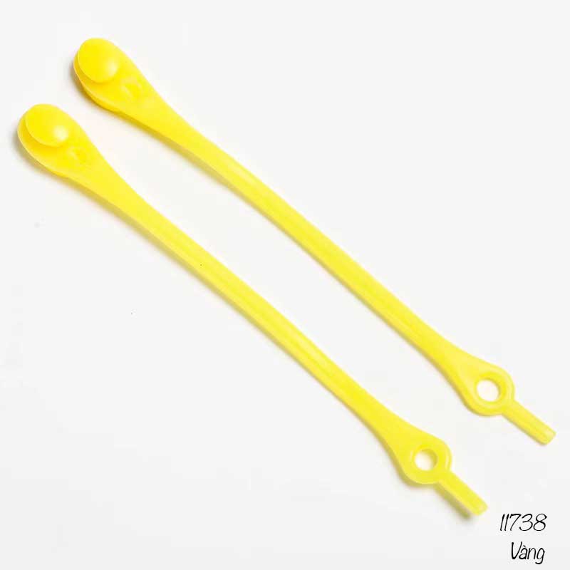 Dây giày lười nhựa silicone đàn hồi thể thao không cần buộc dây 11738