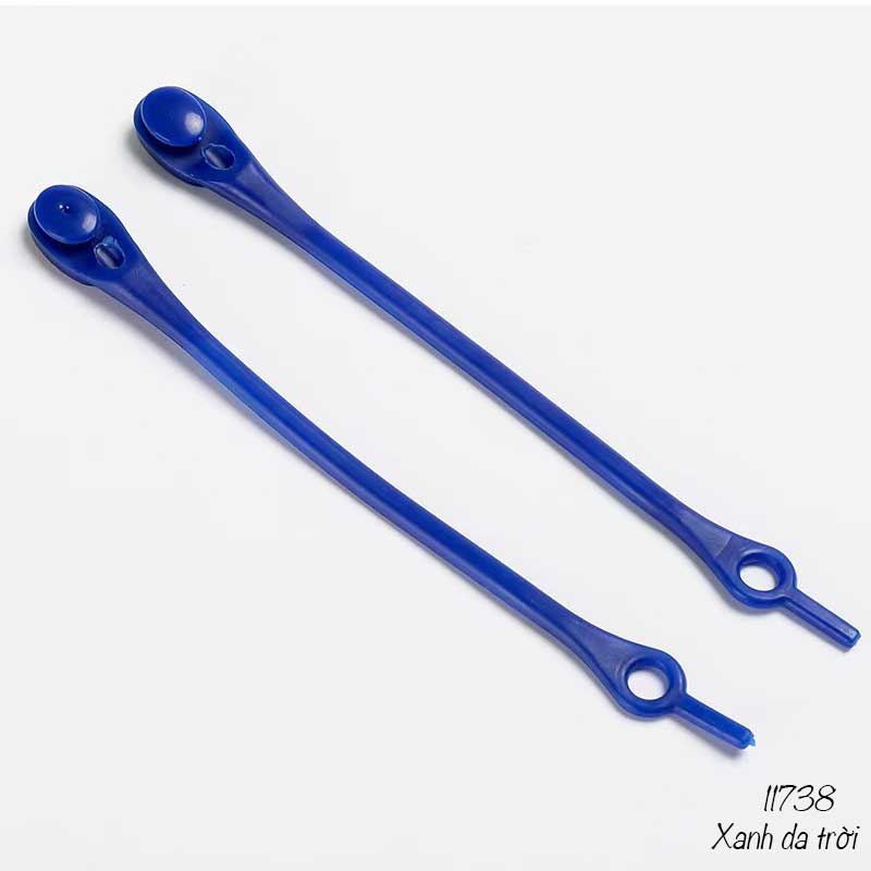 Dây giày lười nhựa silicone đàn hồi thể thao không cần buộc dây 11738