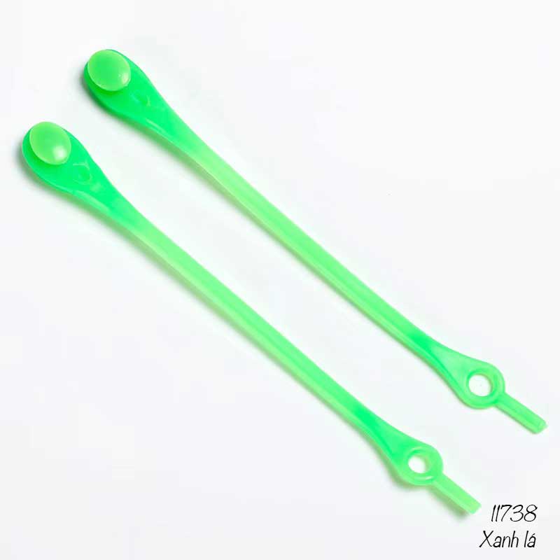 Dây giày lười nhựa silicone đàn hồi thể thao không cần buộc dây 11738