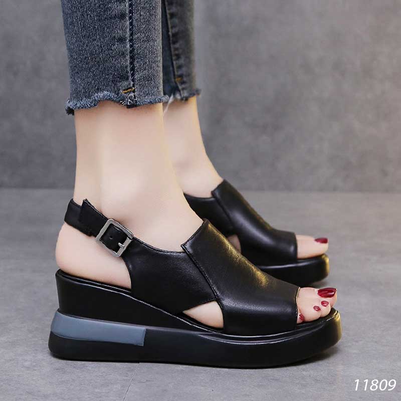 Dép quai hậu tăng chiều cao nữ 11809