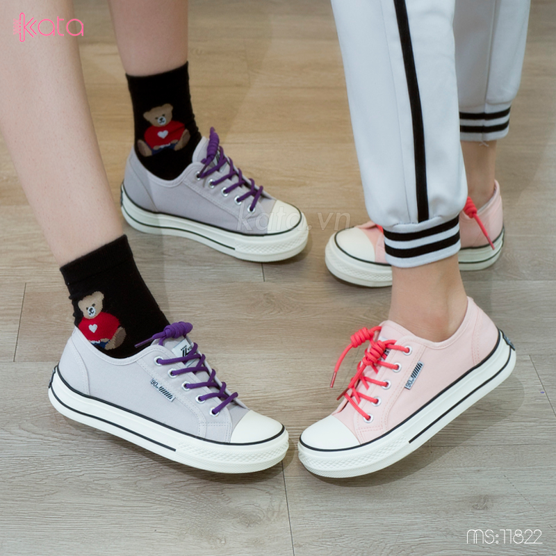 Giày thể thao bata vải phong cách Hàn Quốc nữ 11825