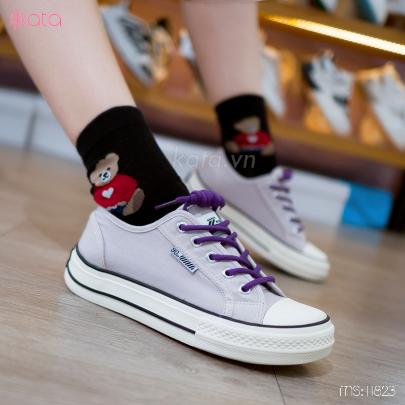 Giày thể thao bata vải phong cách Hàn Quốc nữ 11824