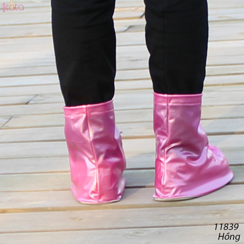 Áo mưa cho giày Nam Nữ bọc giày che mưa chống thấm nước chống trơn trượt 11839