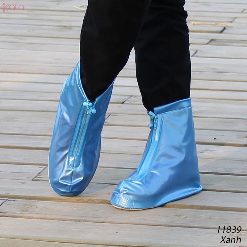 Áo mưa cho giày Nam Nữ bọc giày che mưa chống thấm nước chống trơn trượt 11839