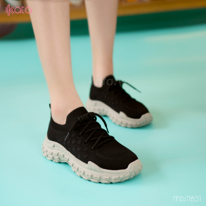 Giày thể thao chạy bộ vải dệt  phong cách Hàn Quốc nữ 11850