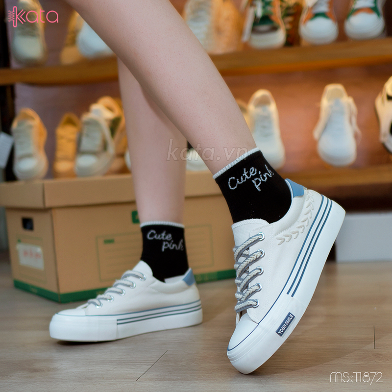 Giày vải nữ giày thể thao thời trang giày dạo phố phong cách Hàn Quốc nữ 11872