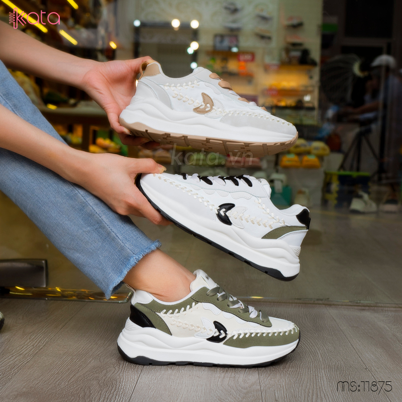 Giày thể thao nữ giày chạy bộ giày tăng chiều cao phong cách Hàn Quốc 11874