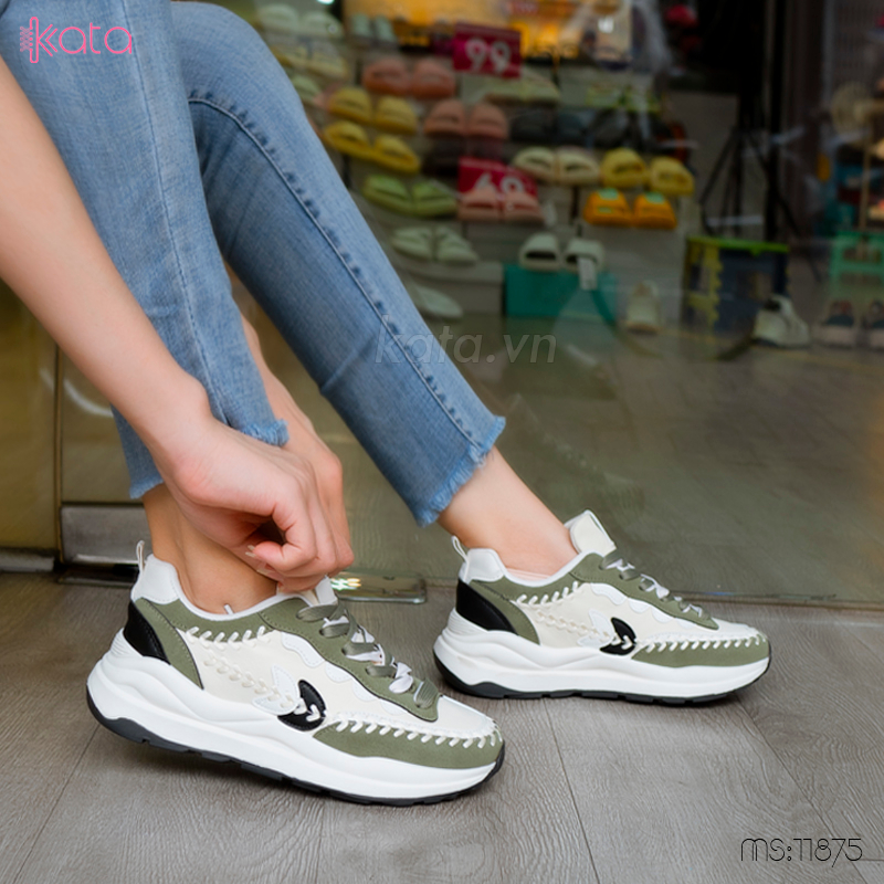 Giày thể thao nữ giày chạy bộ giày tăng chiều cao phong cách Hàn Quốc 11875