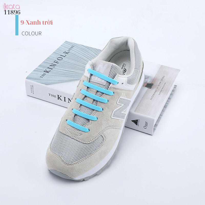 Dây giày lười nhựa silicone không cần buộc dây (Gói 14 dây) 11896