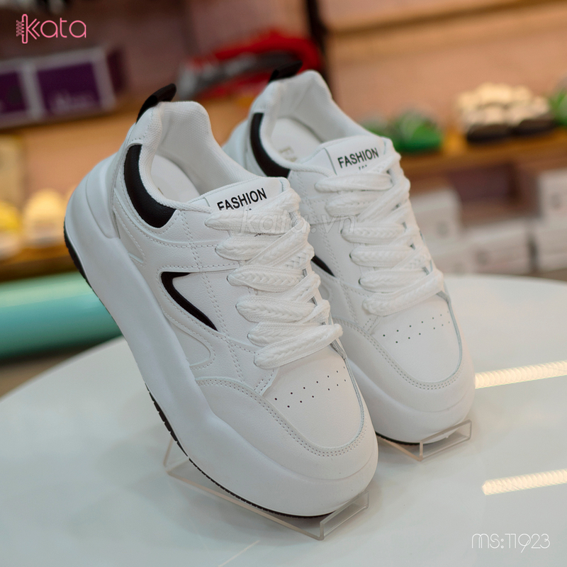 Giày trắng sneakers street phong cách Hàn Quốc nữ 11923