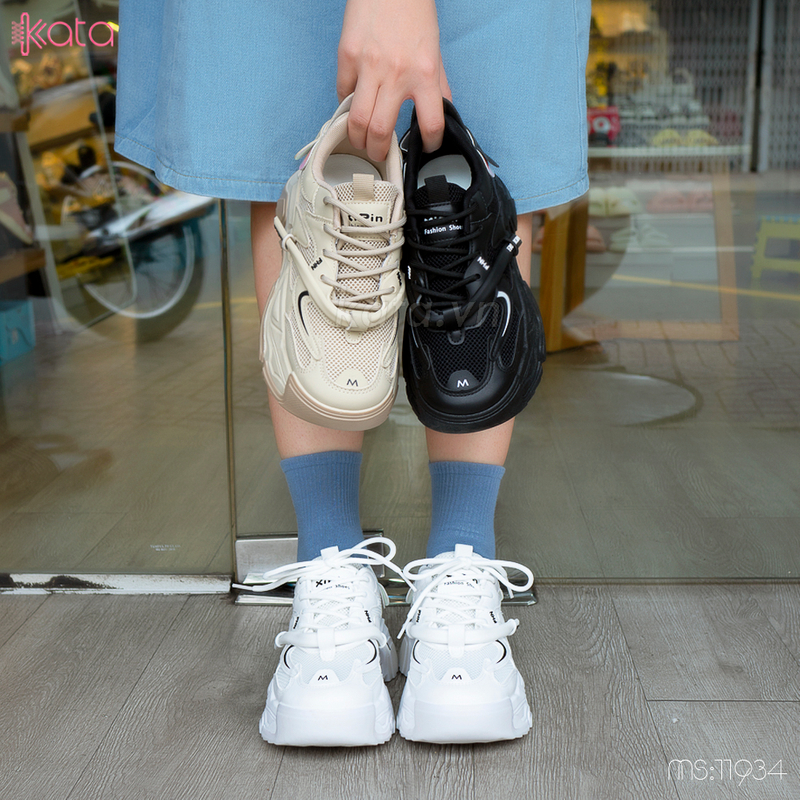 Giày thể thao nữ giày dạo phố tăng chiều cao phong cách Hàn Quốc 11934