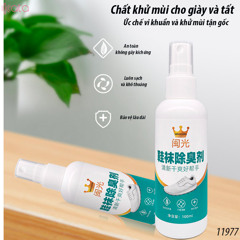 Chai xịt khử mùi giày ,tất, tủ giày , khử mùi và khử trùng ngăn chặn mùi hôi 11977