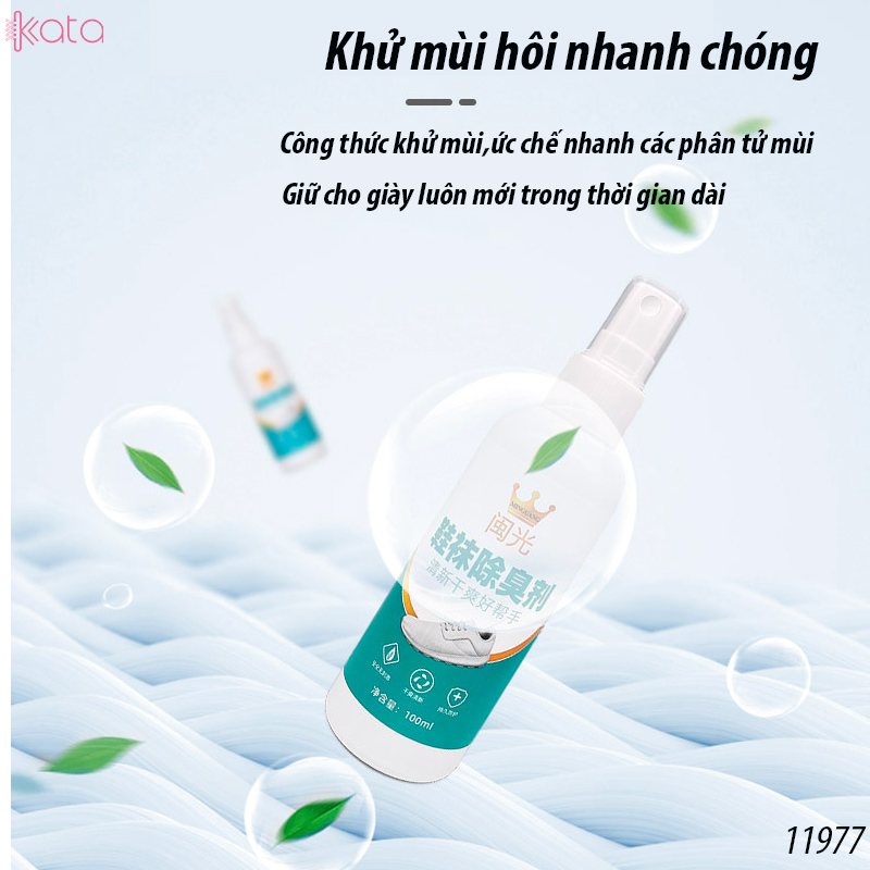 Chai xịt khử mùi giày ,tất, tủ giày , khử mùi và khử trùng ngăn chặn mùi hôi 11977