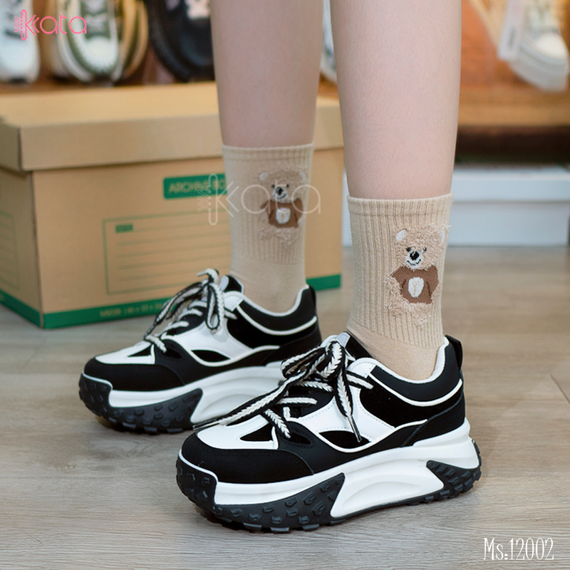 Giày thể thao tăng chiều cao,giày dạo phố phong cách Hàn Quốc nữ 12001