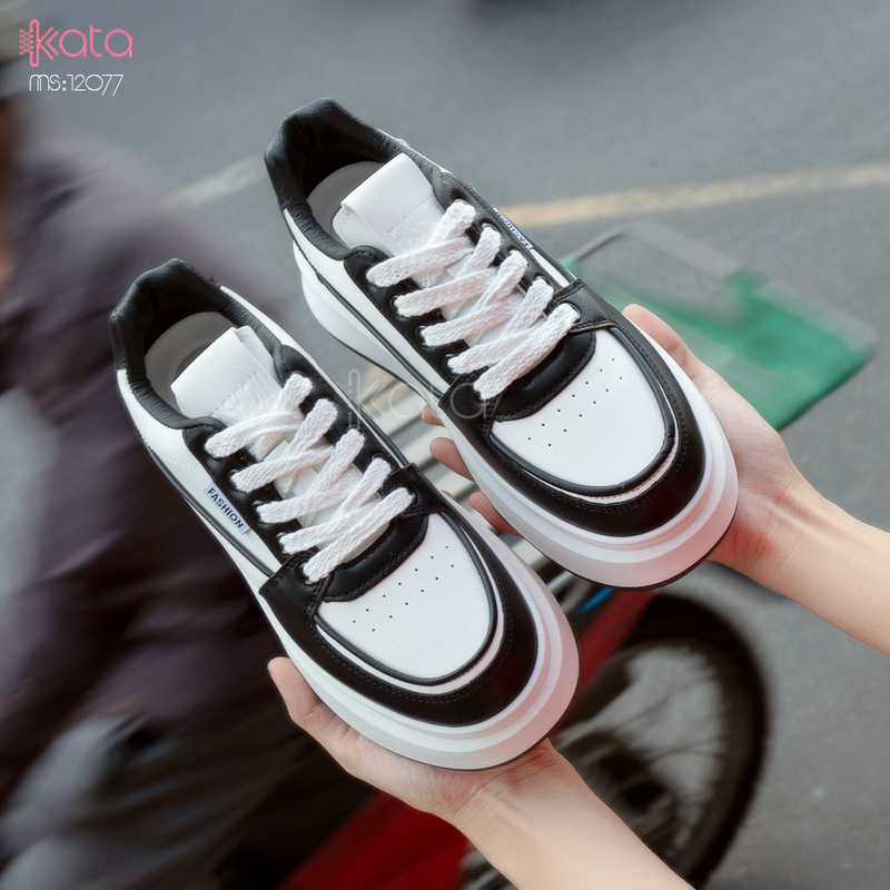 Giày tăng chiều cao,giày dạo phố phong cách Hàn Quốc nữ 12076