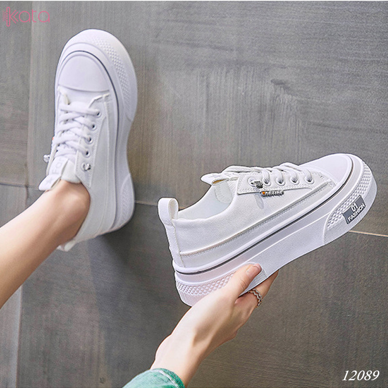 Giày thể thao nữ, giày dạo phố sinh viên phong cách Hàn Quốc 12090
