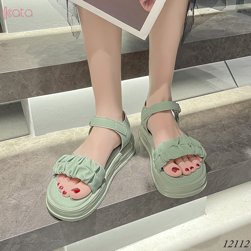 Dép sandal nữ mùa hè đế bằng 12111
