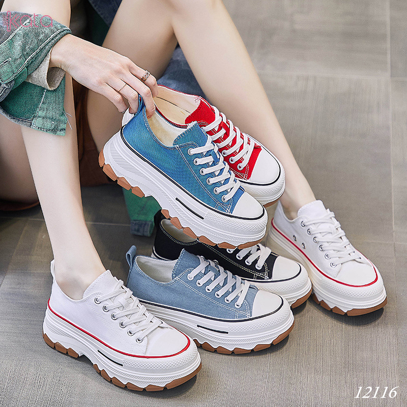 Giày vải nữ mùa hè, giày dạo phố sinh viên phong cách Hàn Quốc 12116