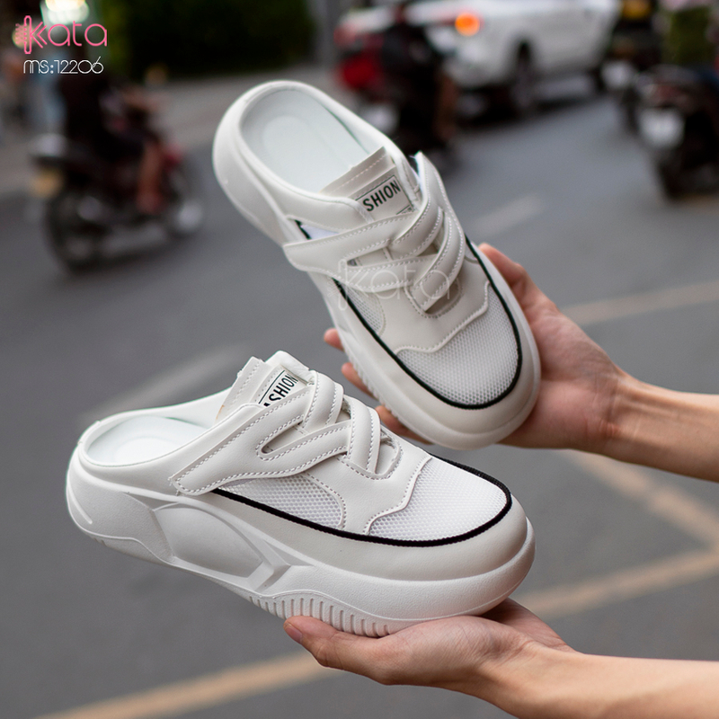 Giày lười khóa dán nữ,giày lưới thoáng khí dạo phố 12207