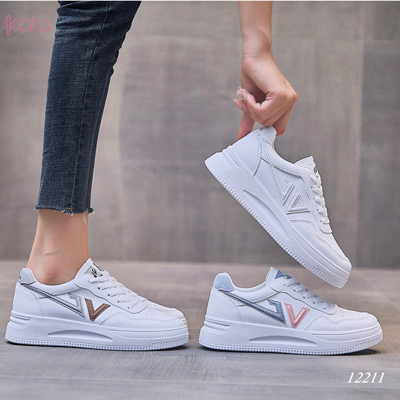 Giày trắng thể thao,giày thoáng khí học sinh sinh viên phong cách Hàn Quốc 12211