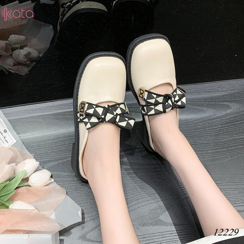 Giày nơ Muller ,giày sục hở gót nữ 12230