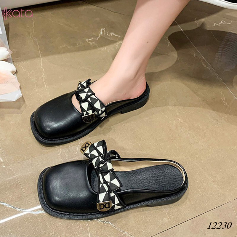 Giày nơ Muller ,giày sục hở gót nữ 12230
