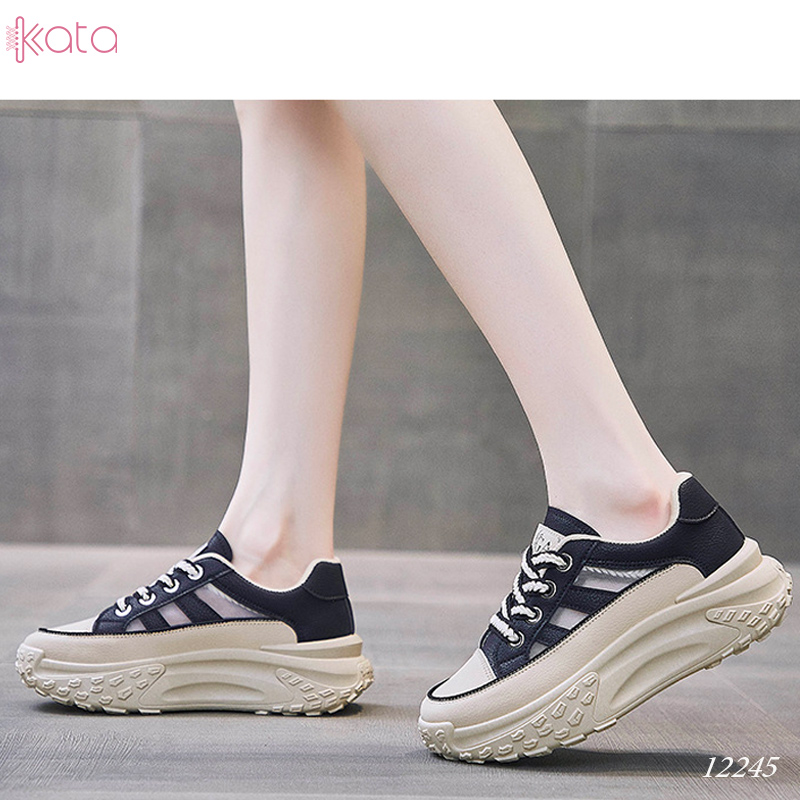 Giày nữ thoáng khí mùa hè ,tăng chiều cao,giày dạo phố phong cách Hàn Quốc 12246