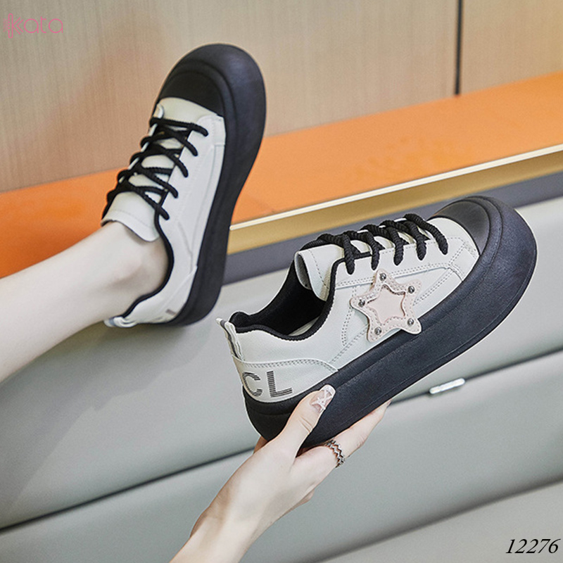Giày thể thao nữ, đế dày tăng chiều cao dạo phố sinh viên phong cách Hàn Quốc 12275