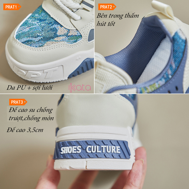 Giày thể thao nữ, giày dạo phố sinh viên phong cách Hàn Quốc 12278