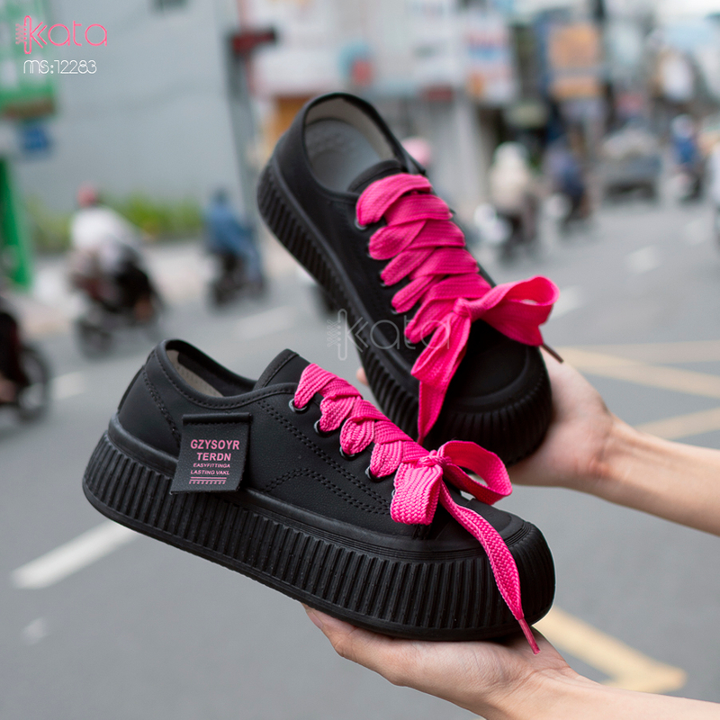 Giày thể thao nữ, đế dày tăng chiều cao phong cách Hàn Quốc 12283