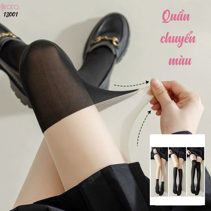 Quần nhung co giãn chuyển màu,tất siêu mỏng và trong suốt che khuyết điểm 13001