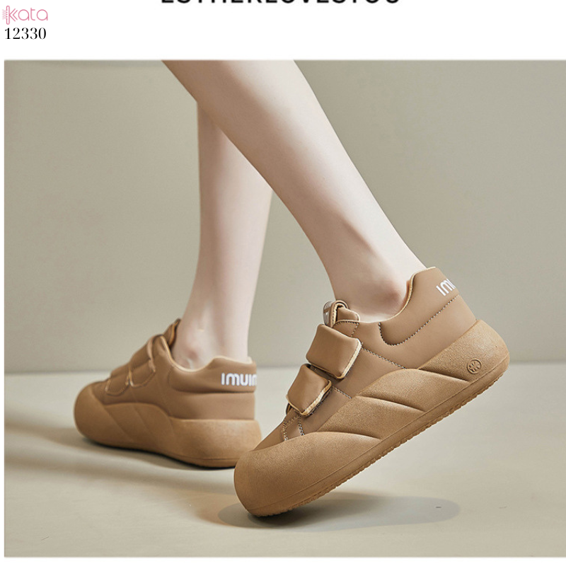 Giày thể thao nữ, giày khóa dán phong cách Hàn Quốc 12330