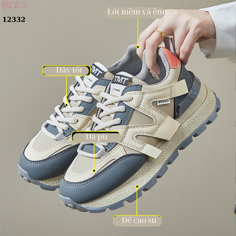 Giày thể thao nữ, giày chạy bộ,dạo phố sinh viên phong cách Hàn Quốc 12334