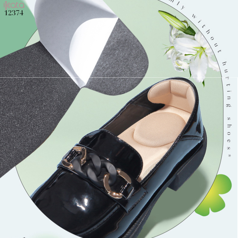 Lót giày dành cho giày lười,lót thiết kế 2 trong 1 thấm hút mồ hôi và chống rớt gót 12374