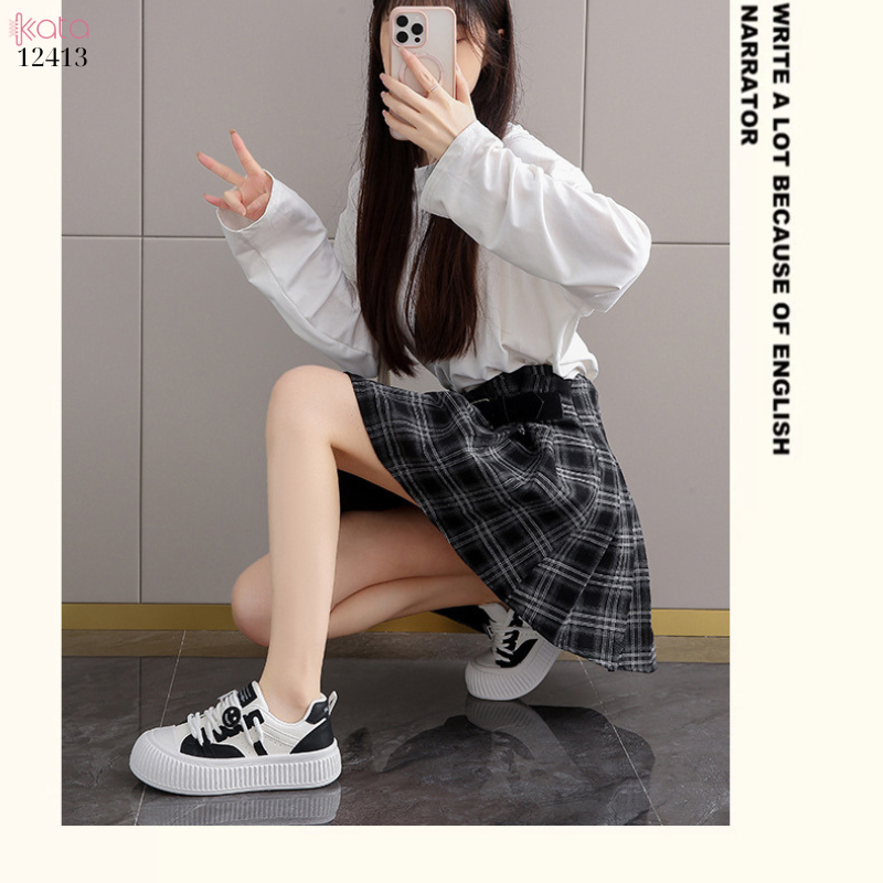 Giày thể thao nữ,giày dạo phố sinh viên phong cách Hàn Quốc 12412