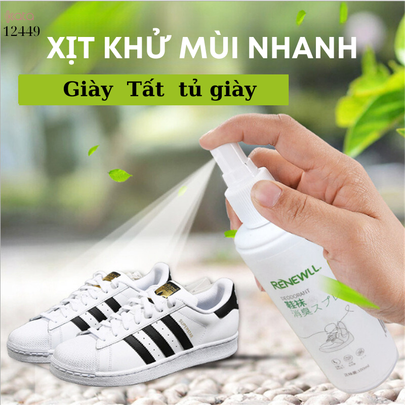 Xịt khử mùi giày và tất,khử mùi tủ giày,khử trùng,loại bỏ mùi mồ hôi 12449