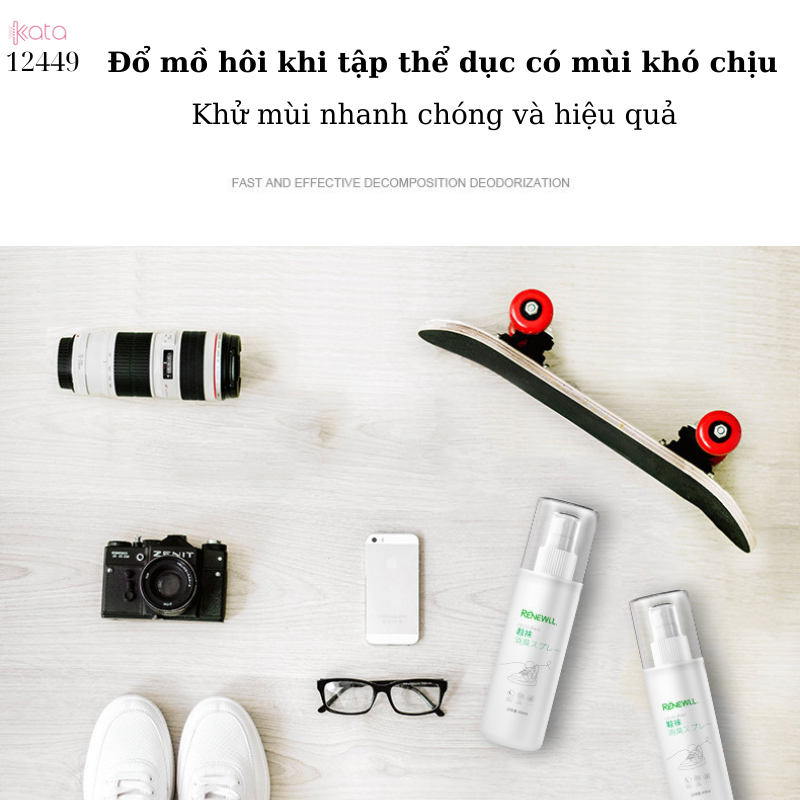 Xịt khử mùi giày và tất,khử mùi tủ giày,khử trùng,loại bỏ mùi mồ hôi 12449