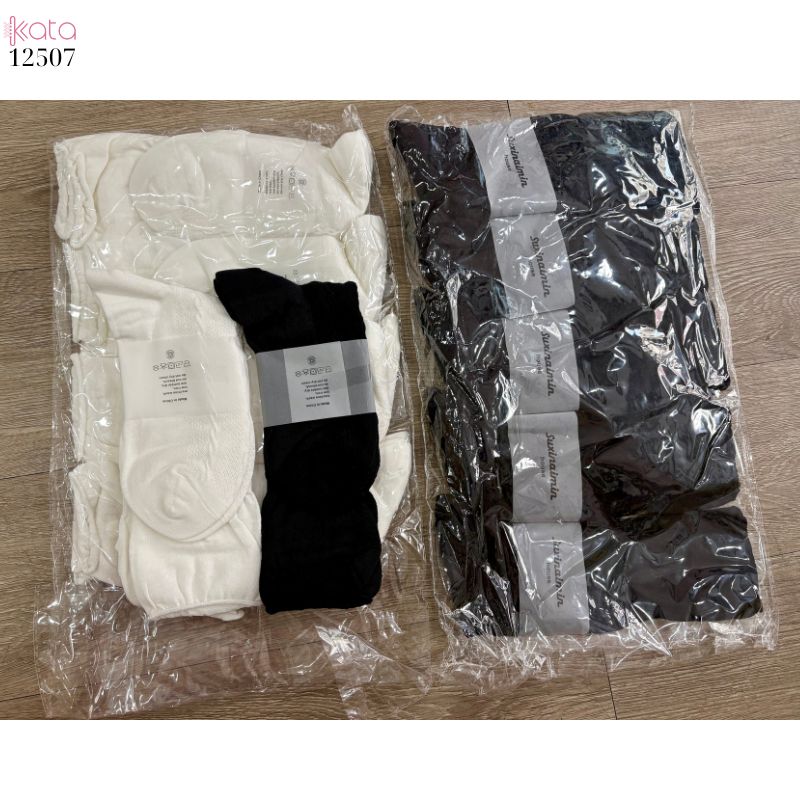 Tất cuộn mép Miu 100% cotton thoáng khí,phong cách múa ba lê 12507