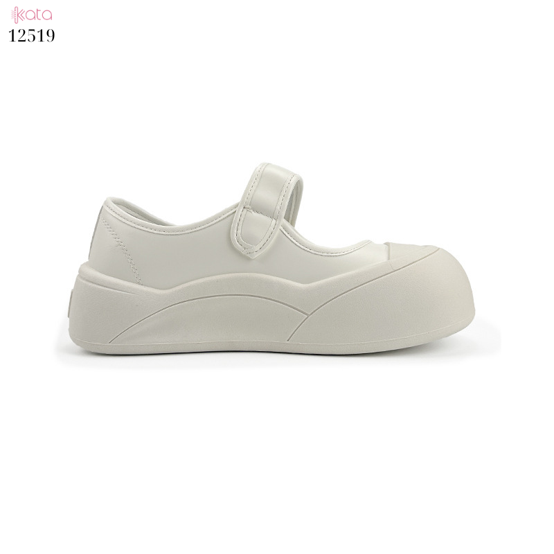 Giày lười khóa dán tiện lợi,giày slip on Mary Jane đế bánh mì nữ 12519