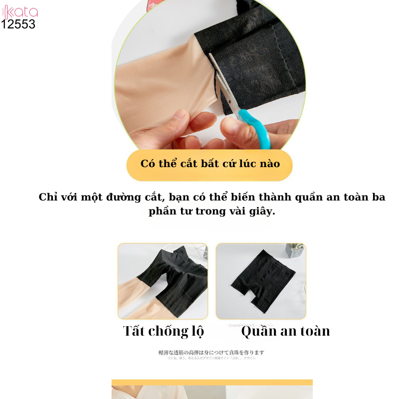 Quần tất chống lộ,định hình chân đẹp,cắt theo ý muốn,nhung lụa sexy dai và bền 12553