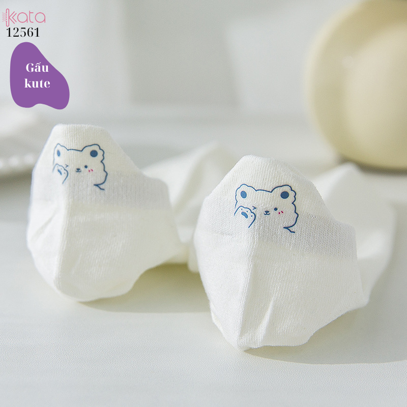 Tất cotton mỏng mát mùa hè,tất cổ ngắn thấm hút mồ hôi 12561