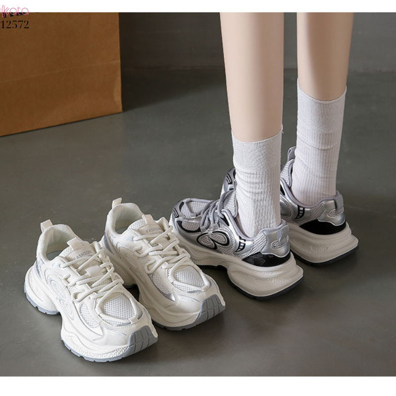 Giày thể thao Sneaker thoáng khí,giày tăng chiều cao phong cách sinh viên Hàn Quốc 12572