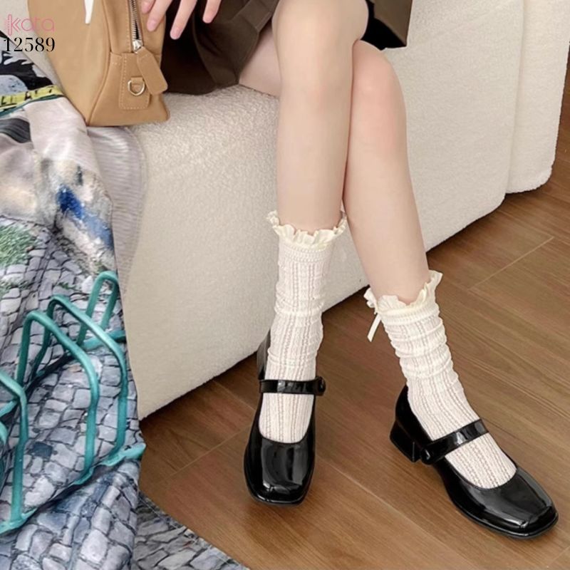 Tất ren mỏng mùa hè,tất JK lolita phong cách Nhật Bản nữ 12589